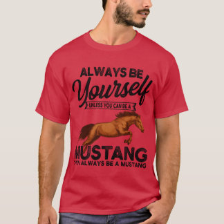 T-shirt Rétro de cheval Mustang