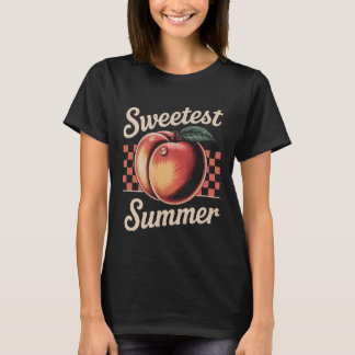 T-Shirt rétro de Pêche d'été le plus doux - Vintag