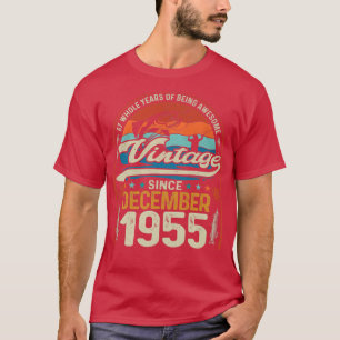 T-shirt Rétro Décembre 1955 67 Ans Amoureux de la pêche 67