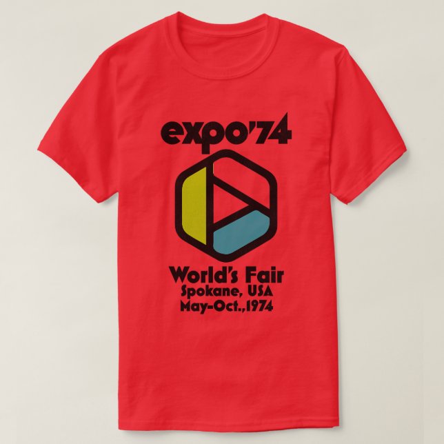 T-shirt Retro Déficit Expo 74 Mondes Fair Spokane Washingt (Design devant)