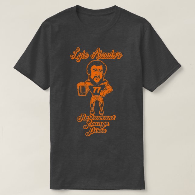 T-shirt Retro Defunct Lyle Alzados Restaurant Lounge Disco (Design devant)