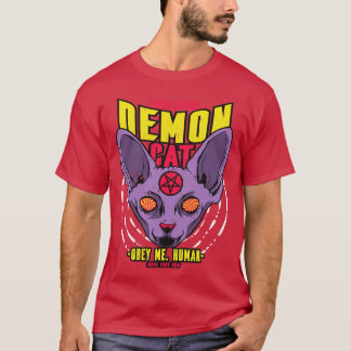 T-shirt Retro Demon Sphynx Cat