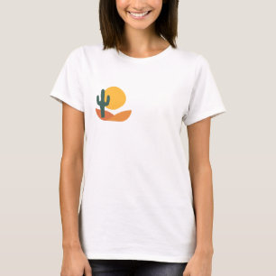 T-shirt Rétro desert with Cactus