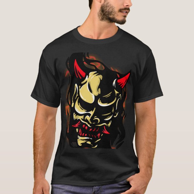 T - Shirt Retro Devil Head (Vorderseite)
