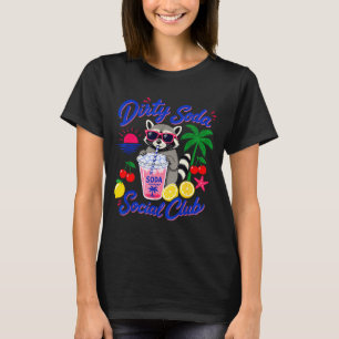 T-shirt Retro dirty soda social club raton laveur été
