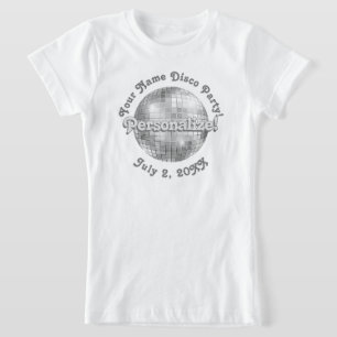 T-shirt Retro Disco Ball PERSONNALISÉ