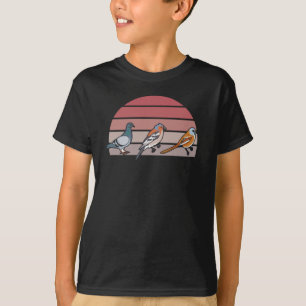 T-shirt Retro d'observation des oiseaux
