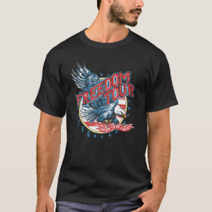 T-shirt Retro Dom Tour Eagle Mullet America Drapeau 4e