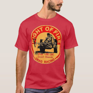 T-shirt Rétro Drag Racing Night of Fire
