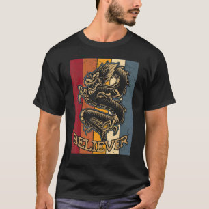 T-shirt Retro Dragon Vintage Imagine Dragon chinois Belie
