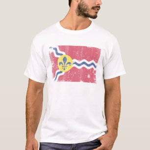 T-shirt Rétro drapeau patriotique de St Louis Missouri