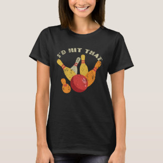 T-shirt Rétro Drôle Joueur de Quilles Vintage Joueur de Qu