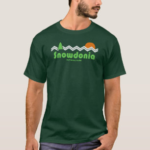 T-shirt Rétro du parc national de Snowdonia