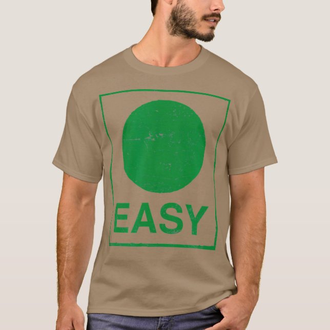 T-shirt Retro Easy Skiing Sign Funny Ski Graphic (Devant)