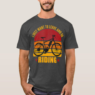 T-shirt Retro Ebike Cyclisme électrique Vélo amusant Rider