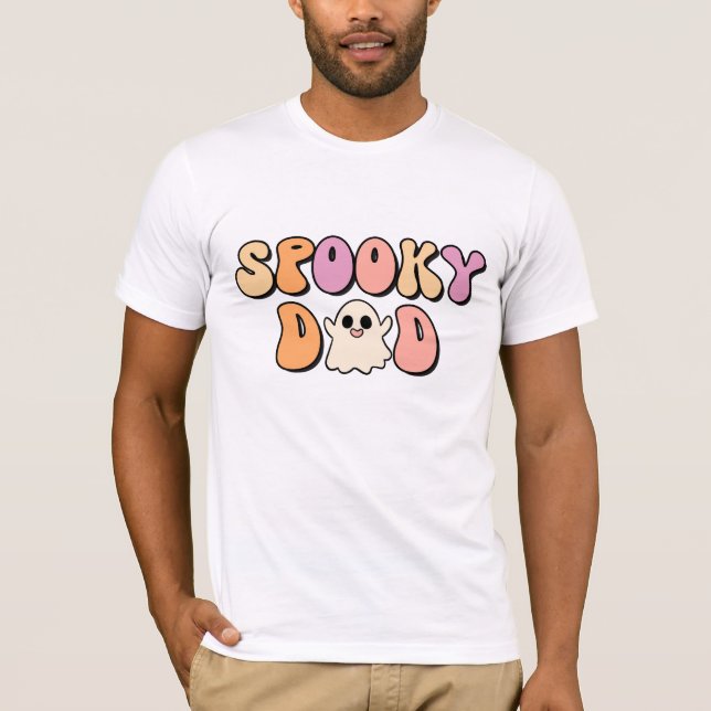 T-shirt Retro Éffrayant Papa (Devant)