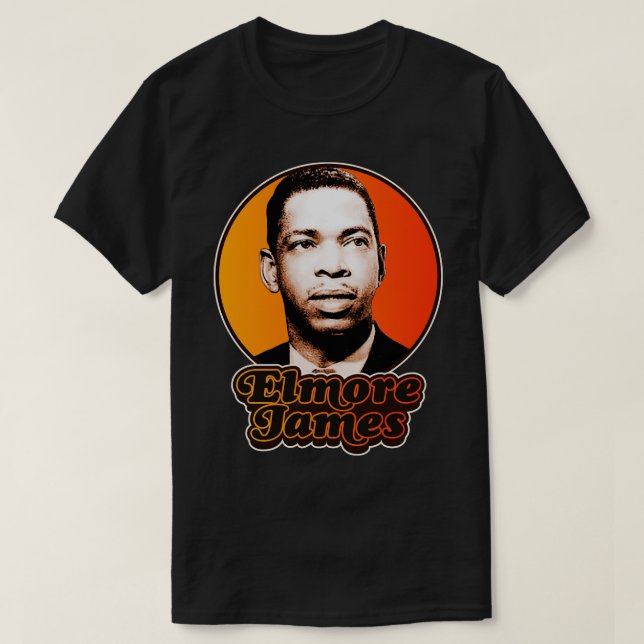 T-shirt Retro Elmore James Hommage (Design devant)