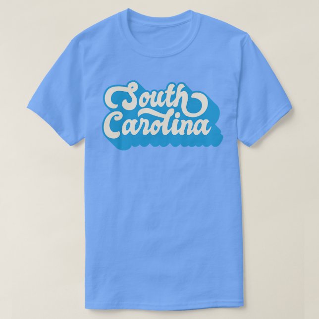 T-shirt Rétro en Caroline du Sud (Design devant)