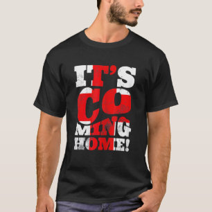 T-shirt Retro England Soccer Vintage It's Coming Home Drap