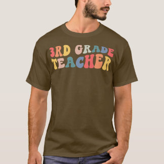 T-shirt Retro Enseignant de 3e année Funny Troisième année
