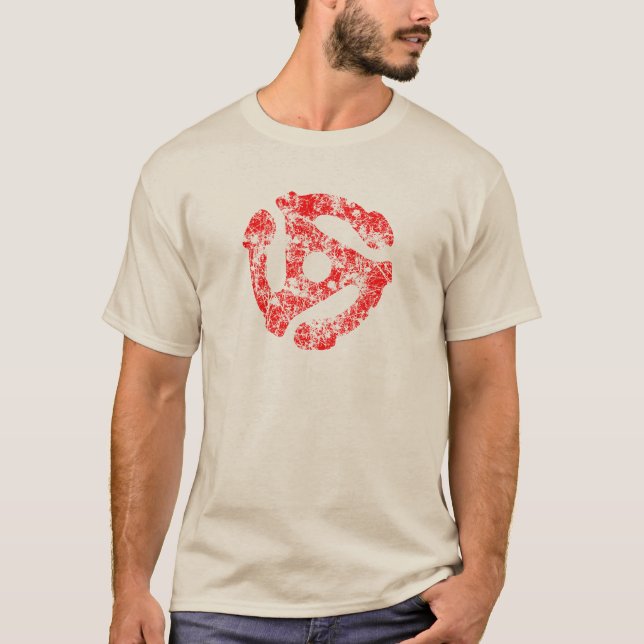 T-shirt Rétro entretoise FRAÎCHE DJ de la grunge 45 (Devant)
