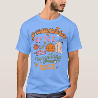 T-shirt Retro épice de citrouille et tout l'automne automn