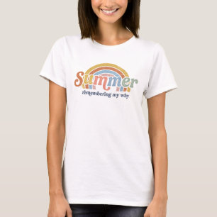 T-shirt Retro Été 70 Soleil Couchant Se Souvenir De Mon Po