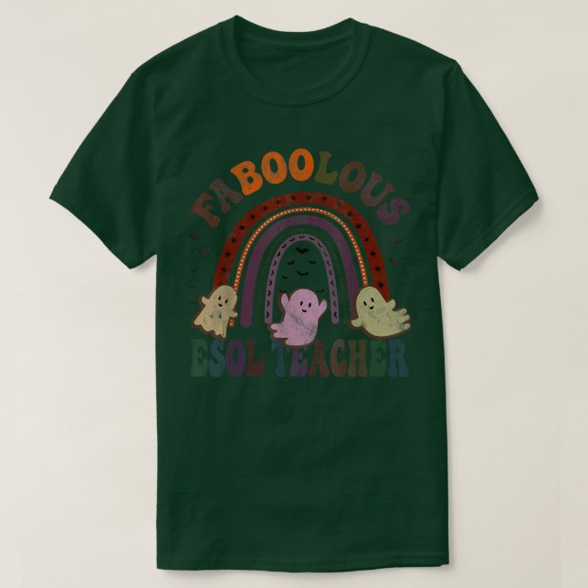 T-shirt Rétro FABOOLOUS ESOL TEACHER Costume This Is My Sc (Design devant)