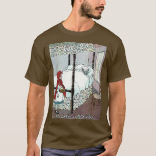 T-shirt Retro Fairytale Bad Wolf Little Red Riding Hotte