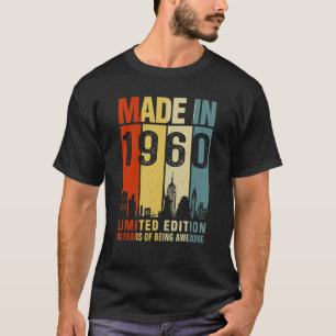 T-shirt Rétro Fait En 1960 63 Ans D'Être Étonnant