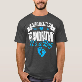 T-shirt Retro Famille Fière Nouveau Grand-Père C'est un ga