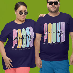 T-shirt Retro Famille Fière Personnalisée Correspondance G