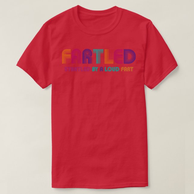 T-shirt Retro Fartled (Design devant)