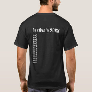 T-shirt Retro Festival Saison 20XX noir