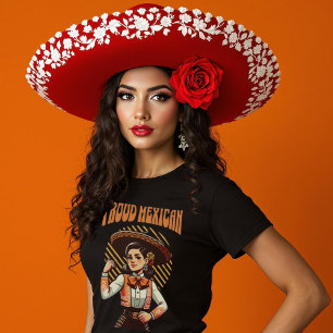T-shirt Retro Fière Mariachi Mexicaine Patrimoine Hispaniq
