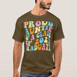 T-shirt Retro Fière Tante D'Une Classe De 2023 Graduate Gr
