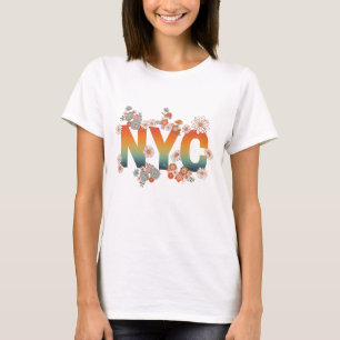 T-Shirt rétro Fleur de New York