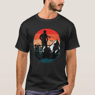 T-shirt Retro Forêts Extérieures Arbres Camping Hiker Moun