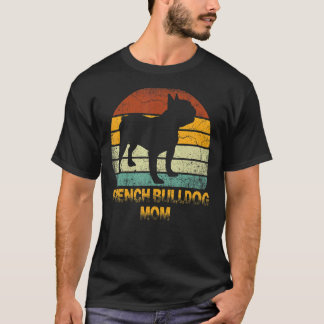 T-shirt Rétro Français Bulldog Maman Doxie Chien Propriéta
