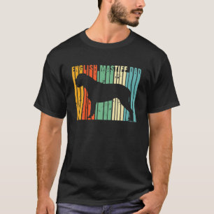 T-shirt Rétro Français Mastiff Papa mignon propriétaire d'