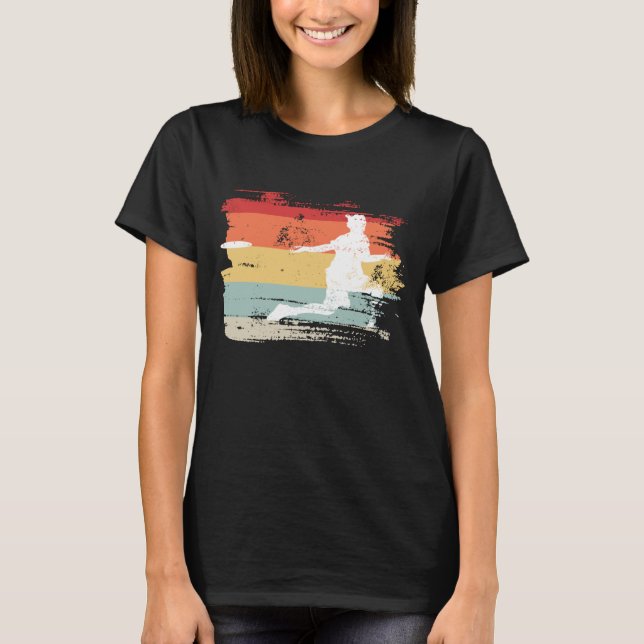T-shirt Retro Frisbee Disc Golf 1 (Devant)