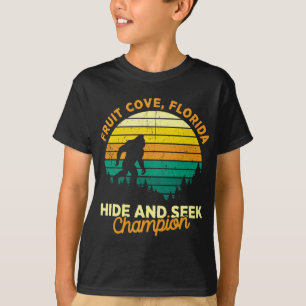 T-shirt Retro Fruit Cove, Floride Big foot Souvenir