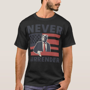 T-shirt Retro Funky Donald Trump Tiré Recherché Sauver Ame