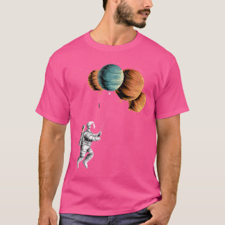T-shirt Retro Funny Astronaut Planètes Astronomie Espace