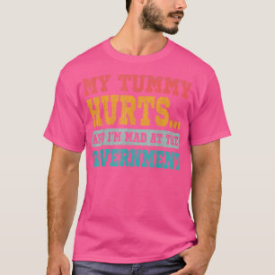 T-shirt Retro Funny Mes Blessures Au ventre Et Je Suis Mad