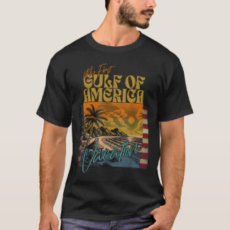 T-shirt Retro Funny Mon Premier Golfe Des Etats-Unis Vacan