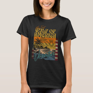 T-shirt Retro Funny Mon Premier Golfe Des Etats-Unis Vacan