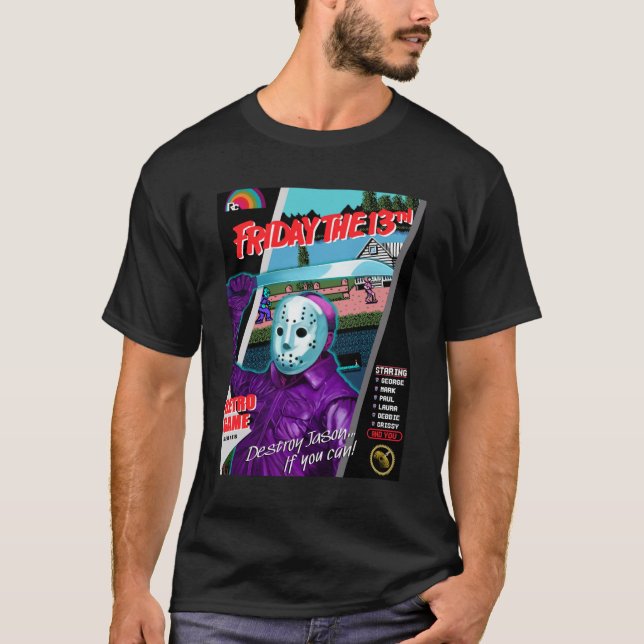 T-shirt Retro Game Series Vendredi le 13ème Relaxed Fit (Devant)