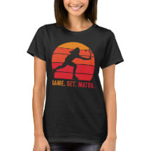 Retro Game Set Match Tennis Shirt