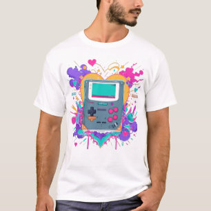 T-Shirt Retro Gameboy - 90s Gamer Pop Art Style